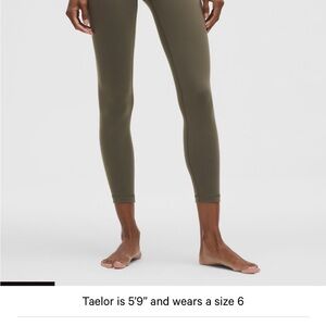 Lululemon army green wunder unders